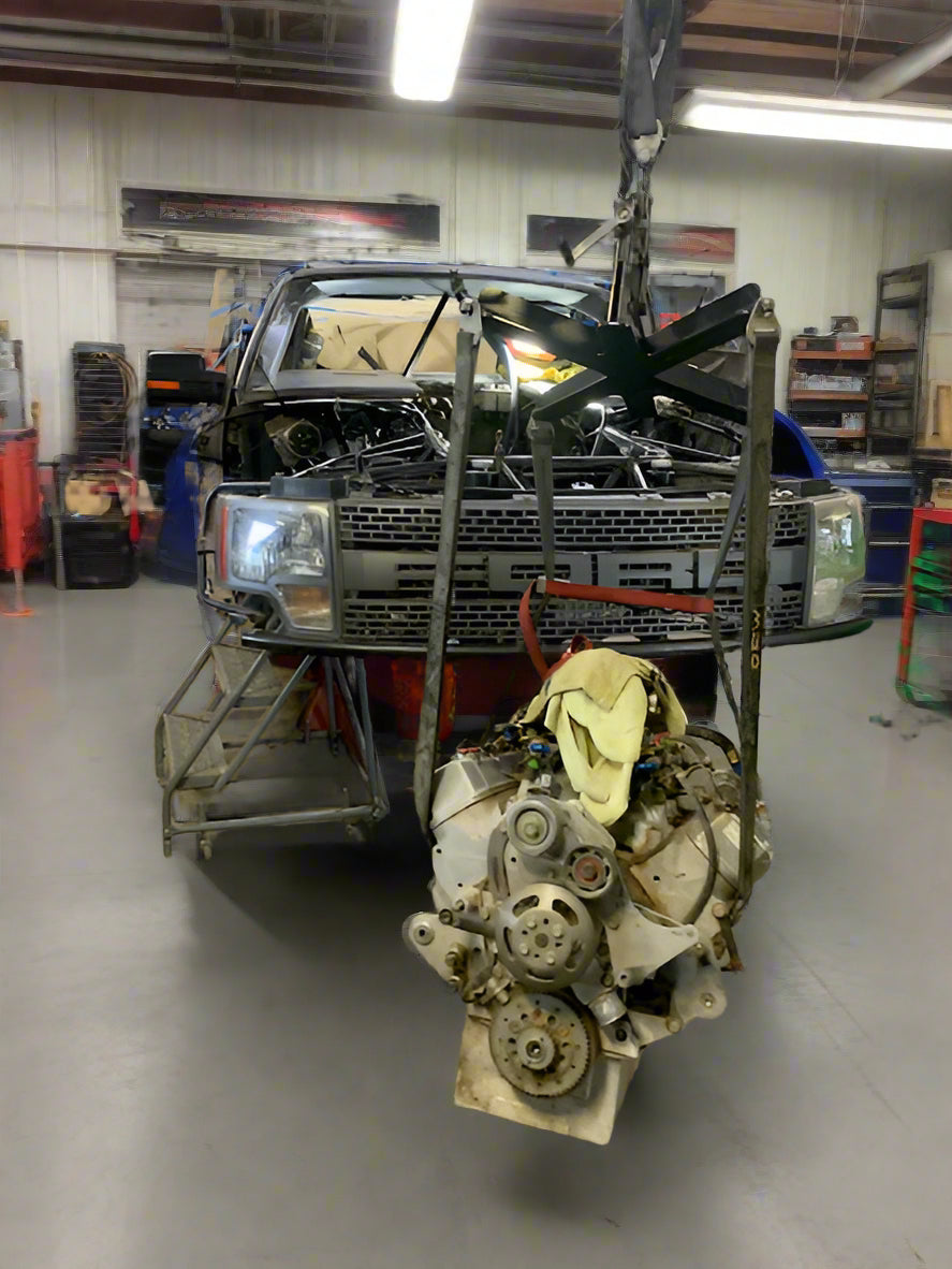 Motorsport 4 point engine sling